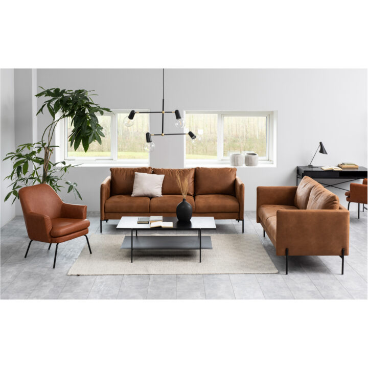 Diivanilaud ANGUS, 115x60xH40cm, must, melamiin, teras Diivanilauad ja abilauad ACTONA