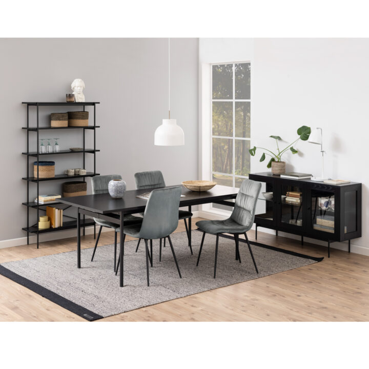 Söögilaud ANGUS, 200x90xH74cm, must Söögilauad ACTONA