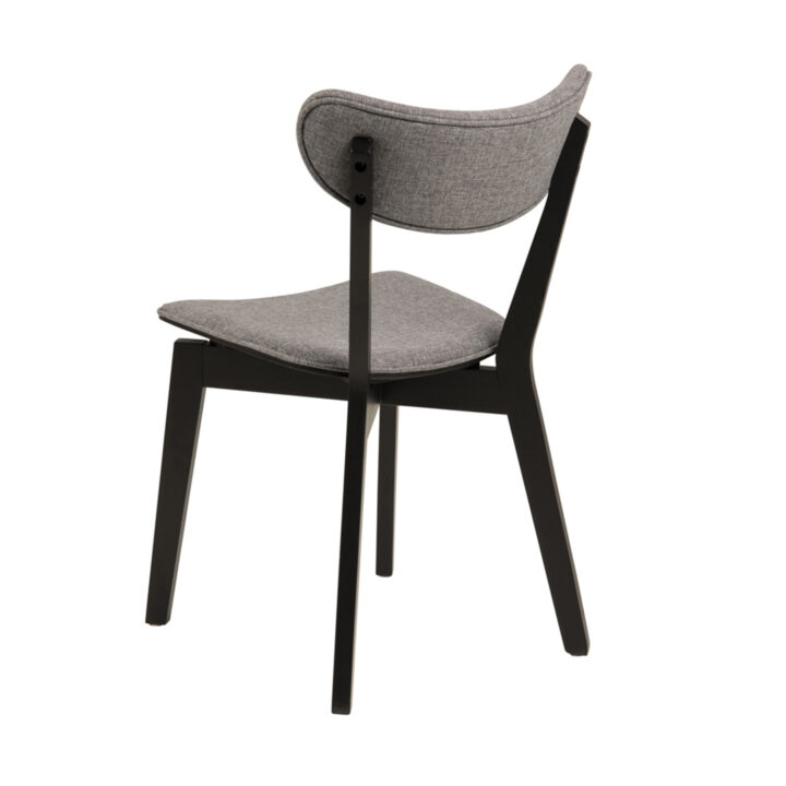 Tool ROXBY hall/must, 45x55xH79,5cm, kangas, puit Söögilauatoolid, taburetid, pingid ACTONA