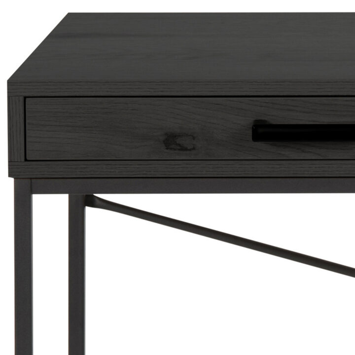 Kirjutuslaud SEAFORD 110x45xH75cm, must, MDF, metall Kirjutuslauad ACTONA