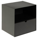 Öökapp JOLIET 30x25xH30cm, must Magamistuba ACTONA