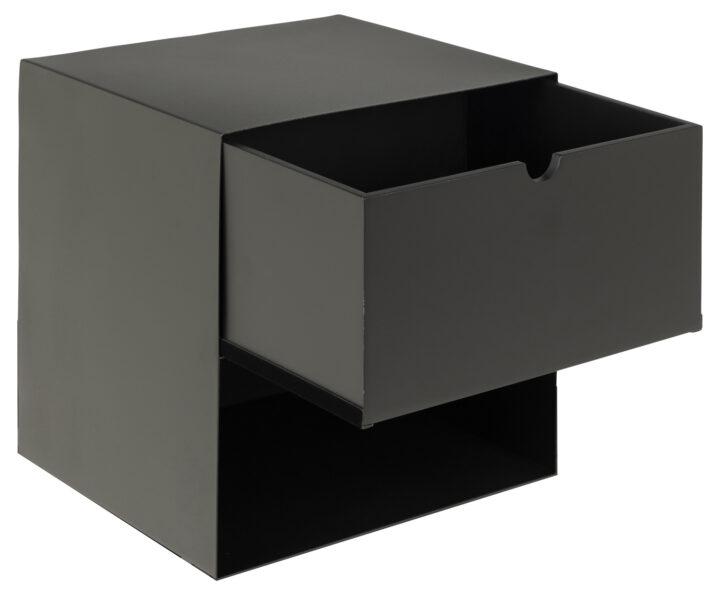 Öökapp JOLIET 30x25xH30cm, must Magamistuba ACTONA