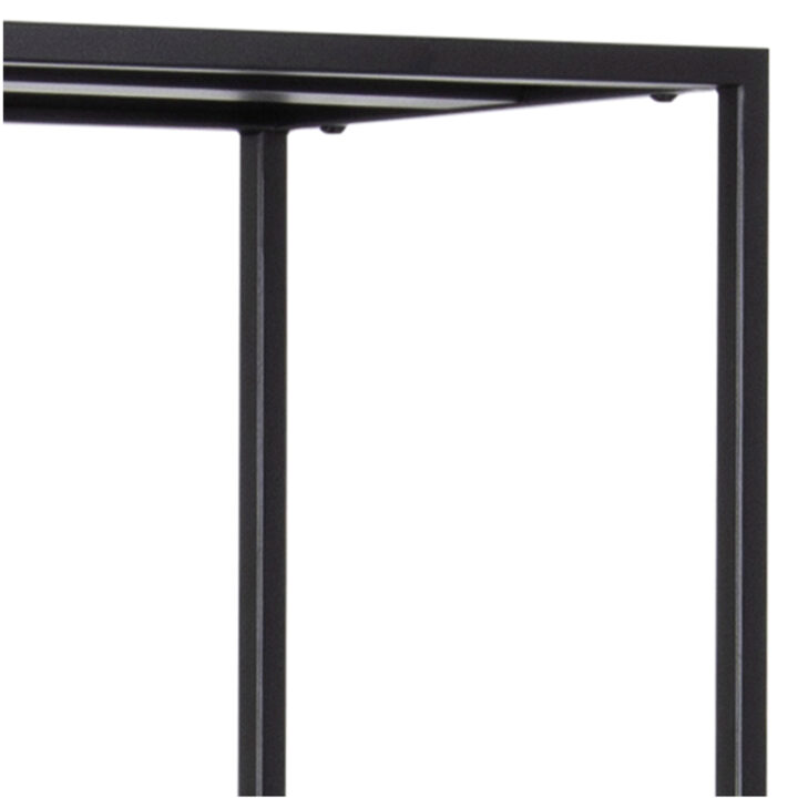 Riiul NEWCASTLE 69,5x30xH185cm, must Elutoamööbel ACTONA