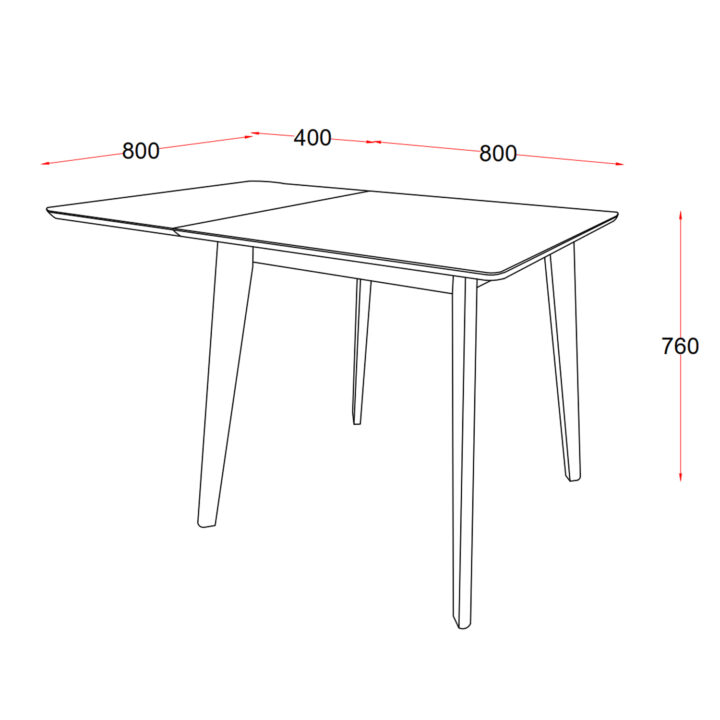 Söögilaud ROXBY, 80/120x80xH76cm, tamm/must, pikendatav, lauaplaat: naturaalse tamme spoon, lakitud, jalad: kummipuu Söögilauad ACTONA