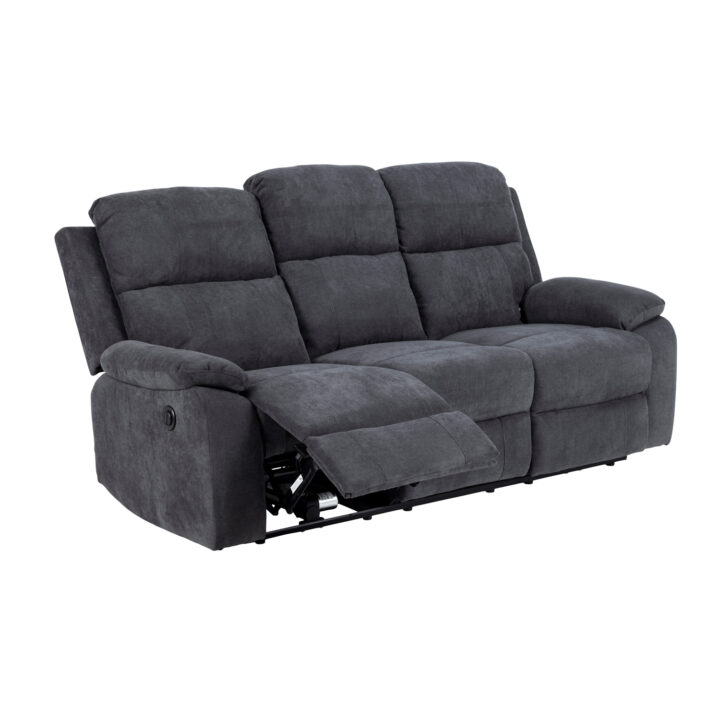 Diivan 3-ne, elektriline recliner MORA, tumehall Diivanid ACTONA