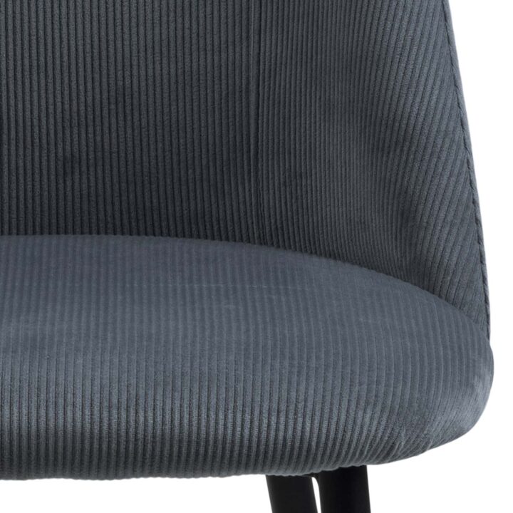 Tool INES hall/must, 49,2×57,5xH84cm, metalljalad Söögilauatoolid, taburetid, pingid Söögilauatoolid, taburetid, pin