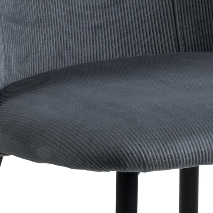Tool INES hall/must, 49,2×57,5xH84cm, metalljalad Söögilauatoolid, taburetid, pingid Söögilauatoolid, taburetid, pin