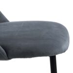 Tool INES hall/must, 49,2×57,5xH84cm, metalljalad Söögilauatoolid, taburetid, pingid Söögilauatoolid, taburetid, pin