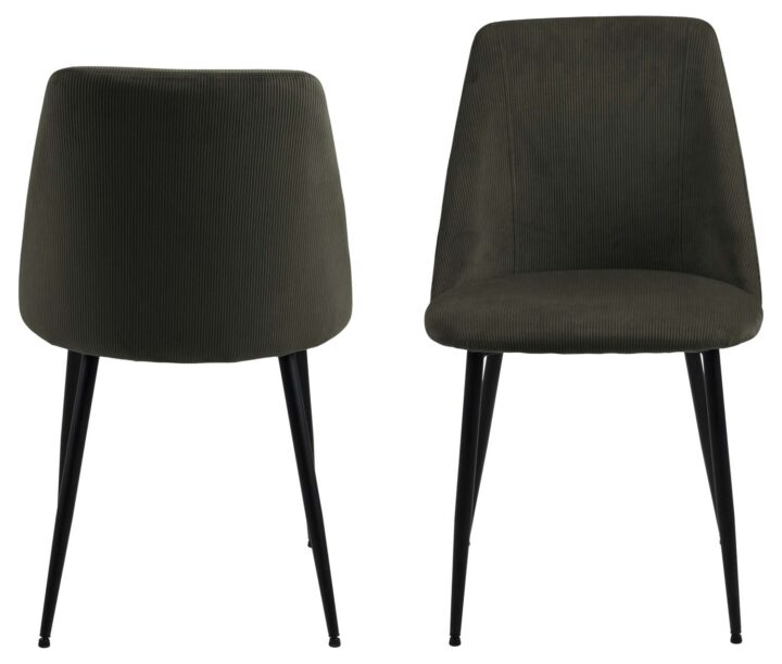 Tool INES roheline/must, 49,2×57,5xH84cm, metalljalad Söögilauatoolid, taburetid, pingid Söögilauatoolid, taburetid, pin