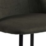 Tool INES roheline/must, 49,2×57,5xH84cm, metalljalad Söögilauatoolid, taburetid, pingid Söögilauatoolid, taburetid, pin