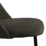 Tool INES roheline/must, 49,2×57,5xH84cm, metalljalad Söögilauatoolid, taburetid, pingid Söögilauatoolid, taburetid, pin