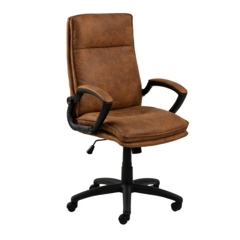 Töötool BRAD 67x69xH115cm, pruun kangas / must jalarist Arvutitoolid ja töötoolid ACTONA