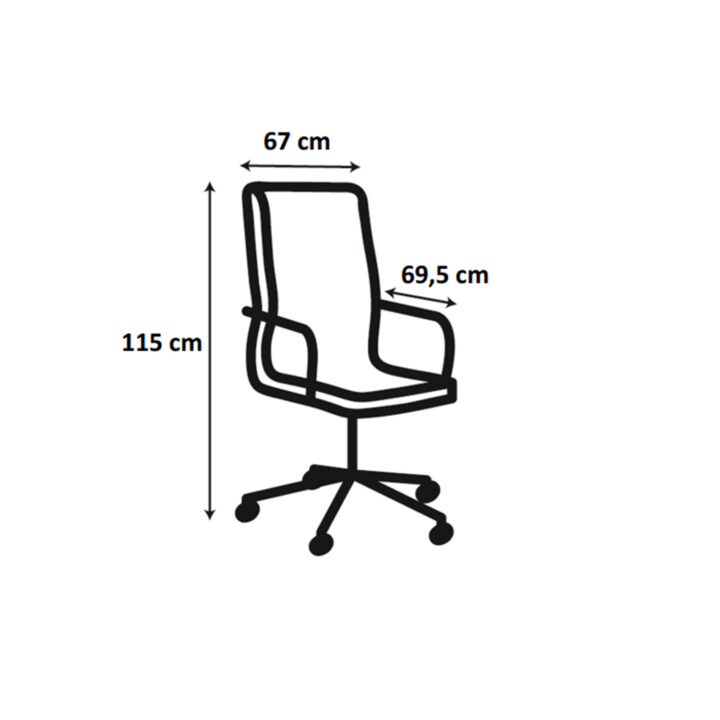 Töötool BRAD 67x69xH115cm, pruun kangas / must jalarist Arvutitoolid ja töötoolid ACTONA