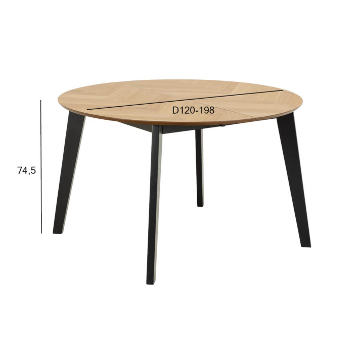 Söögilaud GEORGETOWN D120/198xH74,5cm, naturaalne Söögilauad ACTONA