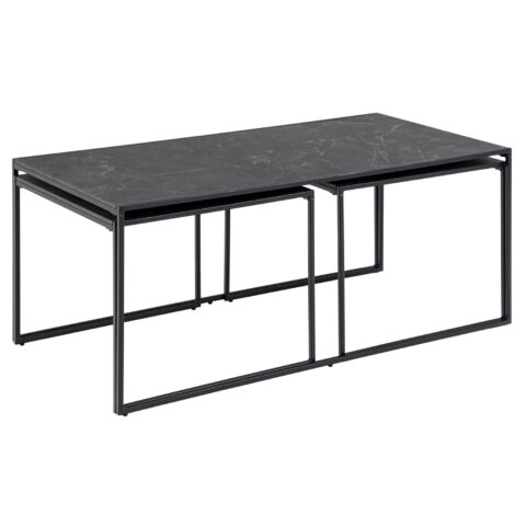 Diivanilauad 3tk INFINITY 120x60xH48cm, 56x56xH44cm, 56x56xH44cm, must Diivanilauad ja abilauad ACTONA
