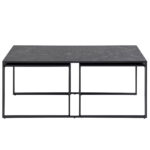 Diivanilauad 3tk INFINITY 120x60xH48cm, 56x56xH44cm, 56x56xH44cm, must Diivanilauad ja abilauad ACTONA