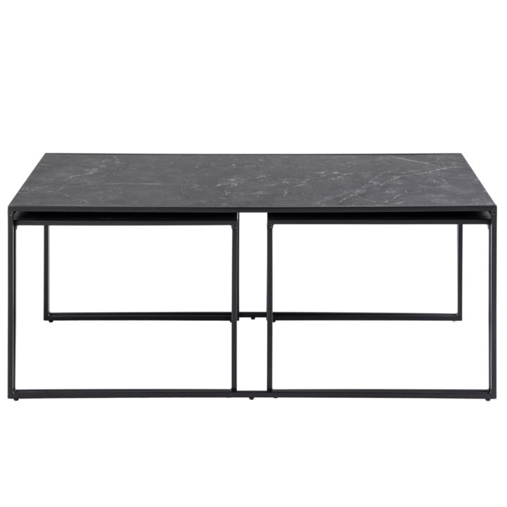 Diivanilauad 3tk INFINITY 120x60xH48cm, 56x56xH44cm, 56x56xH44cm, must Diivanilauad ja abilauad ACTONA