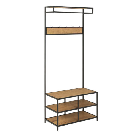 Esikunagi SEAFORD 77x40xH185cm, metsik tamm, MDF/melamiin, metall Esik ja Garderoob ACTONA