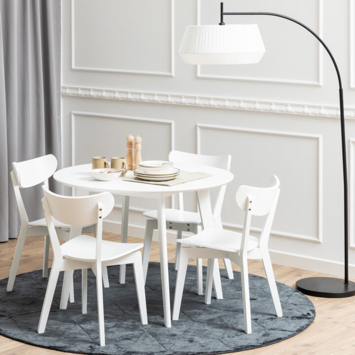 Söögilaud ROXBY, D105xH76cm, valge Söögilauad ACTONA
