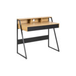 Kirjutuslaud REECE, 100x50xH88cm, tamm/ must, 2 sahtliga Kirjutuslauad ACTONA