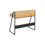 Kirjutuslaud REECE, 100x50xH88cm, tamm/ must, 2 sahtliga Kirjutuslauad ACTONA