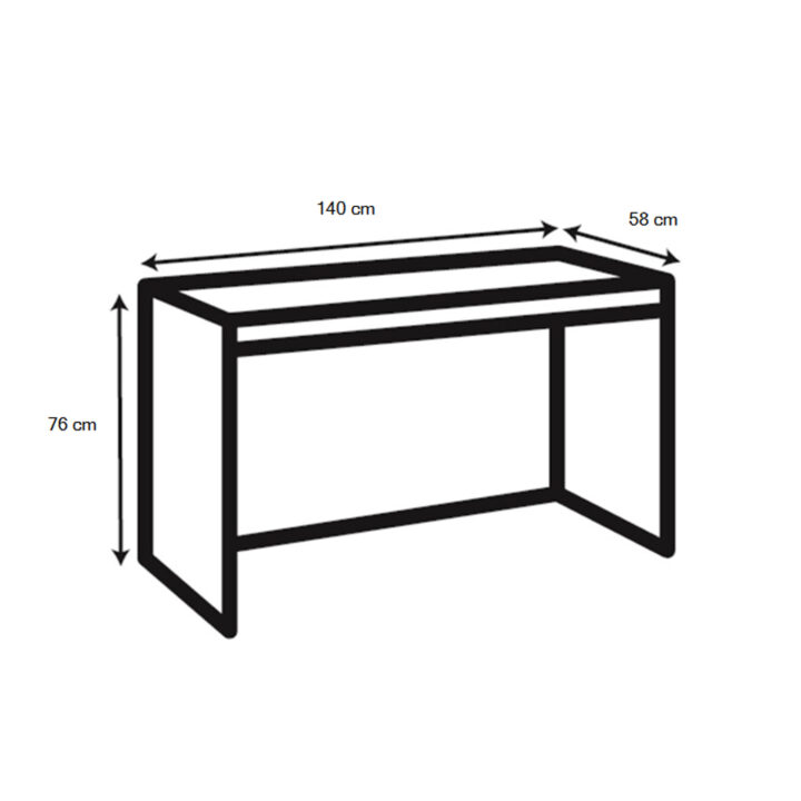 Kirjutuslaud SEAFORD, 140x58xH76cm, tamm, 1 sahtliga Kirjutuslauad ACTONA
