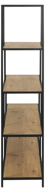 Riiul SEAFORD 135x35xH150cm, naturaalne, pulbervärvitud metall Elutoamööbel ACTONA