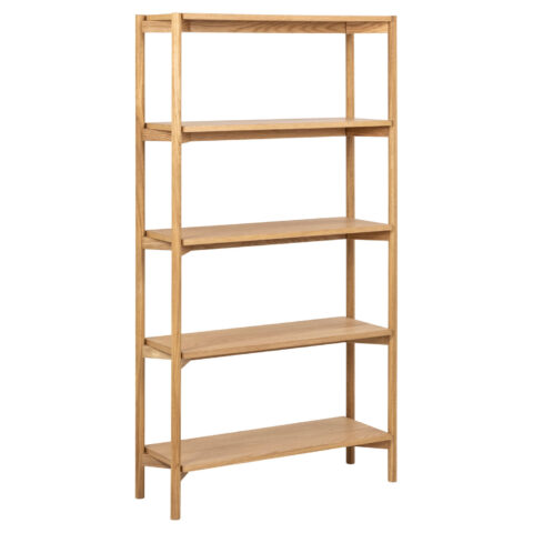 Riiul BRAIDWOOD 86x30xH160cm, naturaalne Elutoamööbel ACTONA
