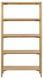 Riiul BRAIDWOOD 86x30xH160cm, naturaalne Elutoamööbel ACTONA