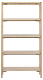 Riiul BRAIDWOOD 86x30xH160cm, valge Elutoamööbel ACTONA