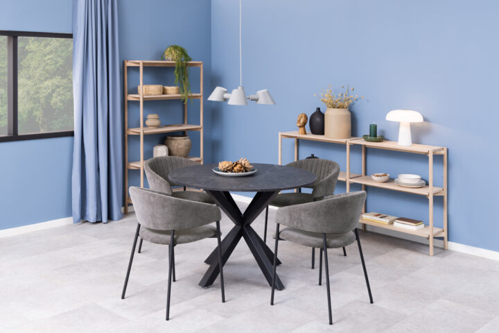 Riiul BRAIDWOOD 86x30xH160cm, valge Elutoamööbel ACTONA
