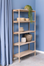 Riiul BRAIDWOOD 86x30xH160cm, valge Elutoamööbel ACTONA
