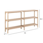 Riiul BRAIDWOOD 169x30xH88,4cm, valge Elutoamööbel ACTONA