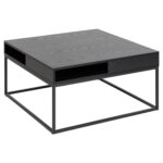 Diivanilaud WILLFORD 80x80xH40cm, must Diivanilauad ja abilauad ACTONA