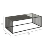 Diivanilaud STRINGTON 120x60xH40cm, must Diivanilauad ja abilauad ACTONA