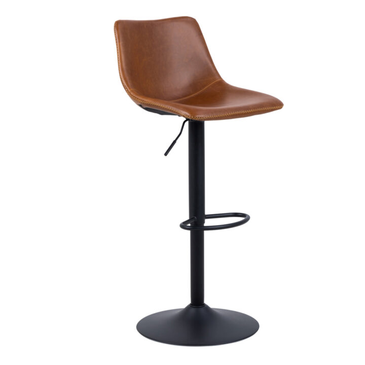 Baaripukk OREGON, vintage brandy kunstnahk, 47x51xH110cm Baaripukid ja baarilauad ACTONA