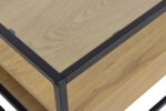 Diivanilaud RANDOLF 80x80x40cm, tamm, 80x80xH40cm, metall, klaas Diivanilauad ja abilauad Diivanilauad ja abilauad