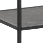 Riiul INFINITY 72x32xH170cm, must Elutoamööbel ACTONA