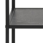 Riiul INFINITY 72x32xH170cm, must Elutoamööbel ACTONA