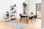 Riiul INFINITY 72x32xH170cm, must Elutoamööbel ACTONA