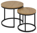 Diivanilauad 2tk SPIRO D45xH40cm, D35xH35cm, naturaalne Diivanilauad ja abilauad ACTONA