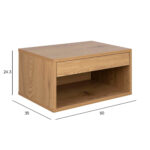 Öökapp CHOLET 50x35x24,3cm, tamm, 50x35xH24,3cm Magamistuba Öökapid