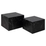 Diivanilauad 2tk DICE 58x58xH40cm, must Diivanilauad ja abilauad ACTONA