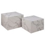 Diivanilauad 2tk DICE 58x58xH40cm, valge Diivanilauad ja abilauad ACTONA