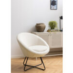 Tugitool CENTER 82x71xH81cm, loodusvalge, kangas, metall Elutoamööbel ACTONA