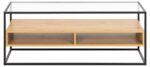 TV-laud RANDOLF 120x40xH45cm, tamm, klaas, melamiin, teras Elutoamööbel TV-alused