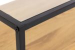 TV-laud RANDOLF 120x40xH45cm, tamm, klaas, melamiin, teras Elutoamööbel TV-alused