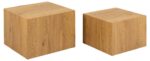 Diivanilauad 2tk DICE 58x58xH40cm, 50x50xH33cm, naturaalne Diivanilauad ja abilauad ACTONA