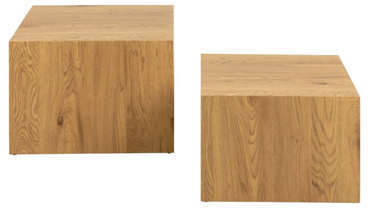 Diivanilauad 2tk DICE 58x58xH40cm, 50x50xH33cm, naturaalne Diivanilauad ja abilauad ACTONA