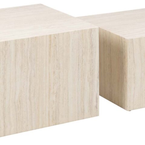 Diivanilauad 2tk DICE 58x58xH40cm, 50x50xH33cm, beež Diivanilauad ja abilauad ACTONA